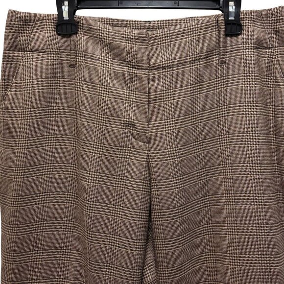 Michael Michael Kors Womens Plaid Trousers Size 14 Wool/Viscose - Picture 2 of 8